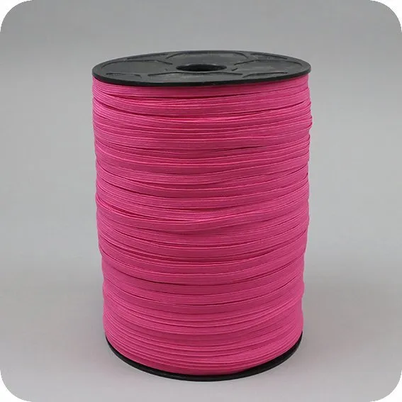Flachgummi Gummilitze Gummiband Gummizug 6mm rosa 1m bis 500m