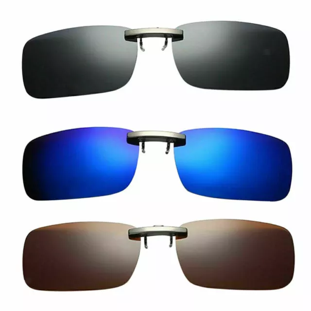 3 Stücke UV400 Sonnenbrillen Vorhänger Brille Aufsatz Clip On Polarisiert Brille