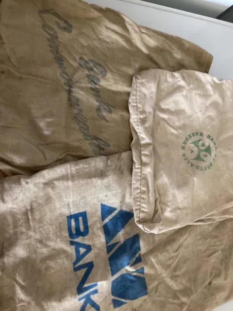 3 bank bags ANZ COMMONWEALTH RESERVE Bank