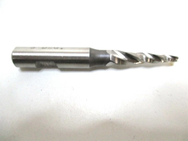 Conical Tool (B-813) 0.284 x 3/8 x 1 x 2-7/8 3-Flute HSS RH Tapered End Mill