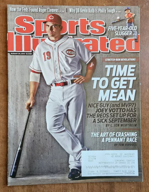 Sports Illustrated Magazine Joey Votto Cincinnati Reds August 30, 2010