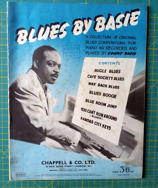 partition music sheet partituur recueil blues by Basie Count Jazz piano