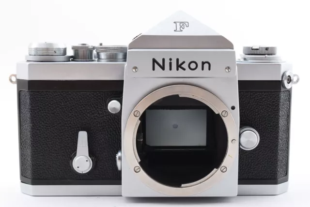 [Near Mint+] Nikon F Eyelevel Silver Body SLR 35mm Film Camera from JAPAN C347TR