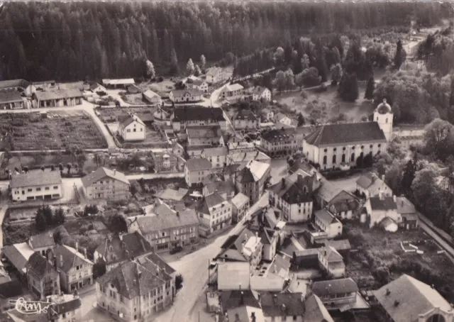 Carte postale 10x15cm postcard MAICHE quartier de l'église vue aérienne timbrée
