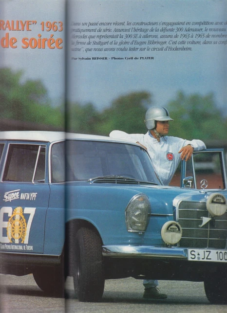 Automobile Mercedes 300 SE Rallye collezione 1963