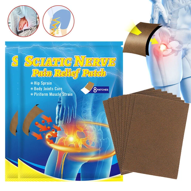 SCIATICA PAIN RELIEF Patches,Hip Bone Nerve Ache Sticker Muscle Joint ...