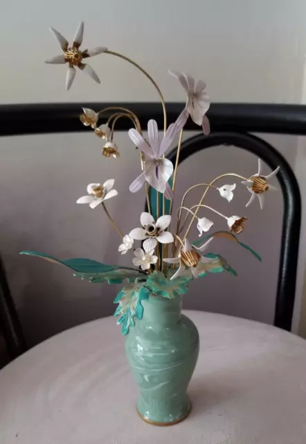 VTG 1987 Franklin Mint "The Summer Garden Bouquet"  House of Igor Carl Faberge