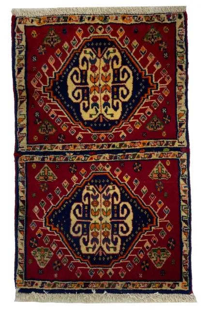 Tappeto Ghashghai annodato a mano tappeto persiano tappeto orientale tappeto tappeto 60 x 38 cm