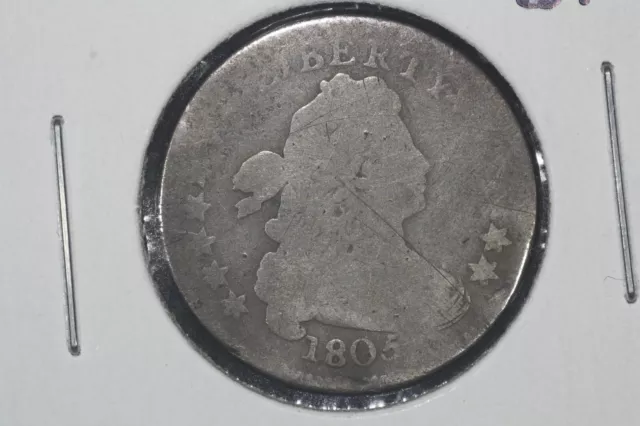 1805 Draped Bust Dime, 4 Berries, About Good