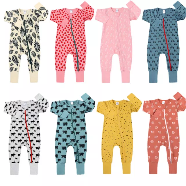 Newborn Baby Girl Floral Romper Bodysuit Jumpsuit Playsuit Autumn Clothes Outfit