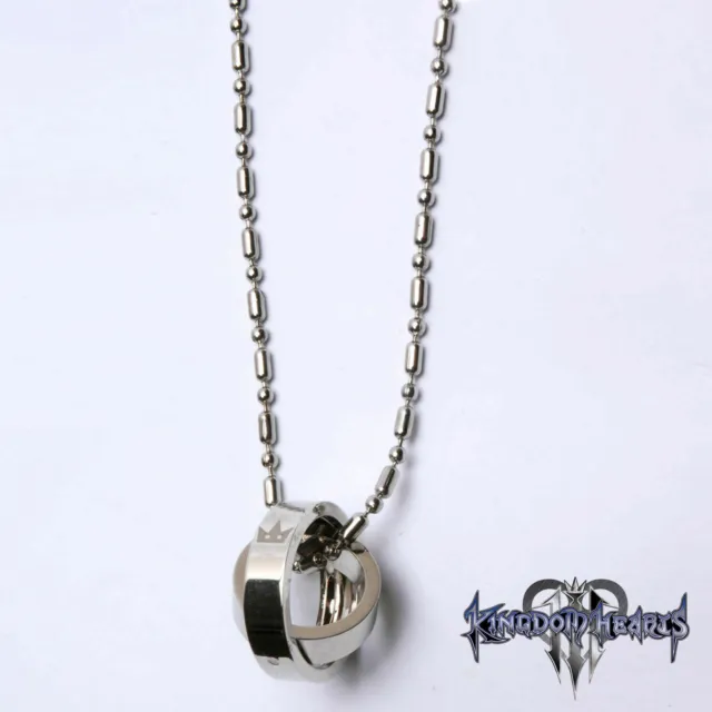 Kingdom Hearts 2 Crown Rotating Ring Pendant Key Blade Necklace Hot