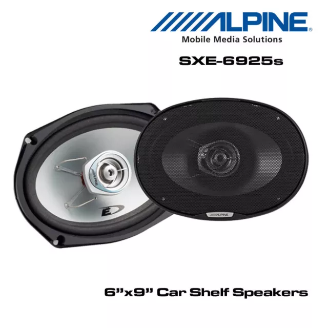 Alpine SXE-6925s - 6"x9" 6x9 2-Way Car Coaxial Speakers 560W Total Power