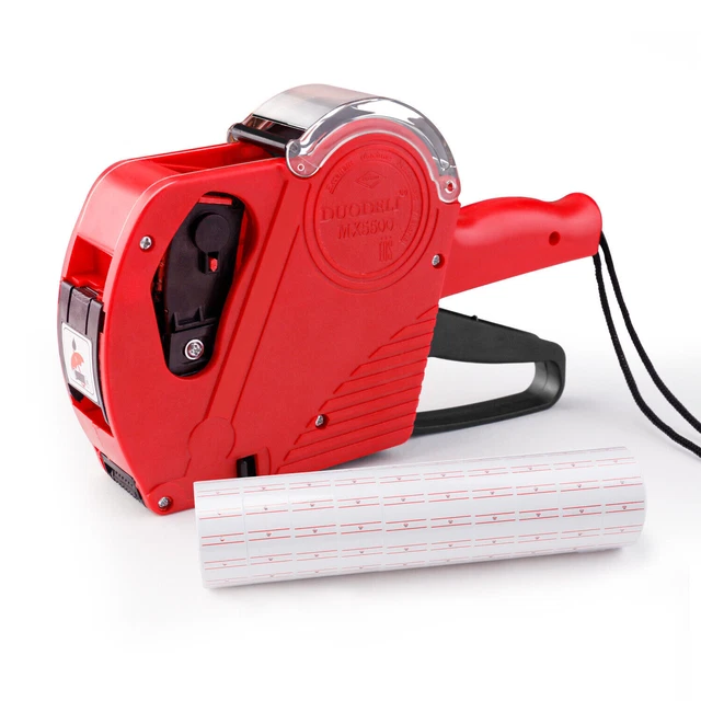 MX-5500 8 Digits Price Tag Gun Labeler Marking Sticker Labels + Ink Gift