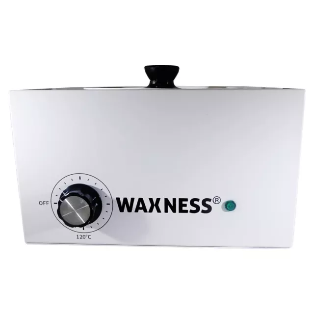 Calentador profesional grande Waxness WN-6003 blanco sostiene cera de 5,5 lb 2