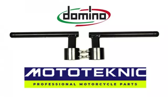 Domino Tommaselli 50mm Raised Clip Ons to fit Race Bikes