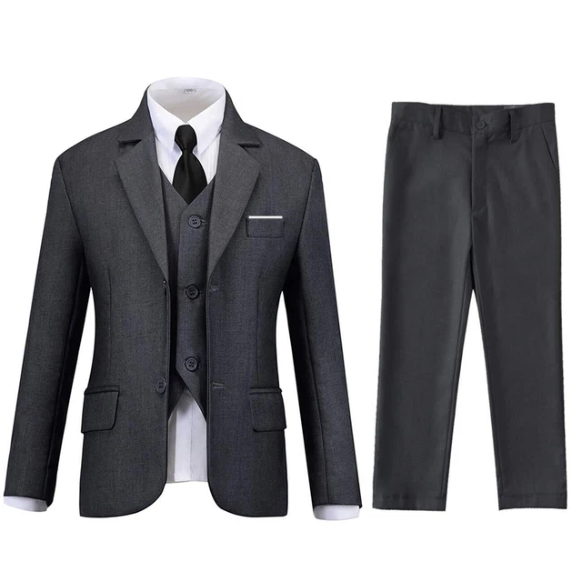Lycody Boy Tuxedo Suits for Kids Boys 4T Suit Slim Fit Toddler Ring Bearer