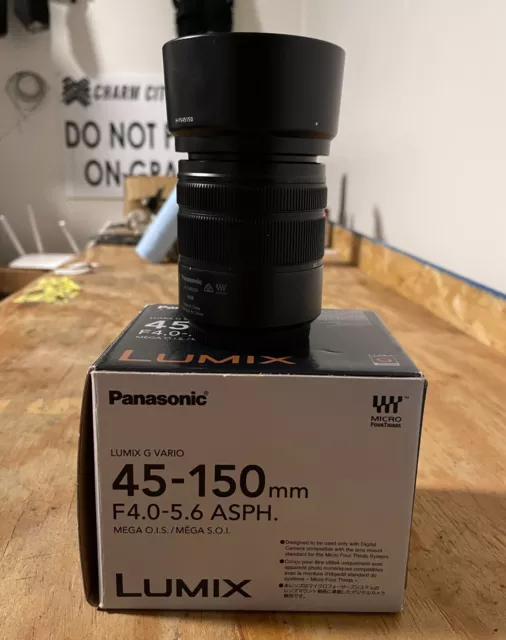 Panasonic Lumix G Vario Lens 45-150mm F4.0-5.6 ASPH Mega O.I.S. Black