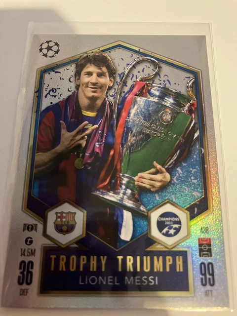 Carte Lionel Messi WORLD STAR Topps Match Attax 2019-2020 - Barcelone N°S1 - Très Bon état