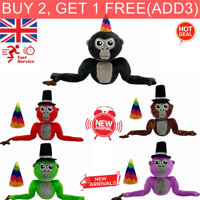 GORILLA TAG PLUSH Monkey Stuffed Animal for Kids Birthday Christmas ...