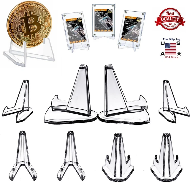 30× Large Size Trading Card Stands Most Durable Display Coins Cards Holder USA