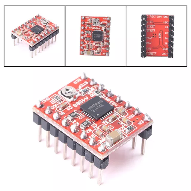 1PC A4988 Driver Module StepStick Stepper Motor Driver Fit For Reprap 3D Printer