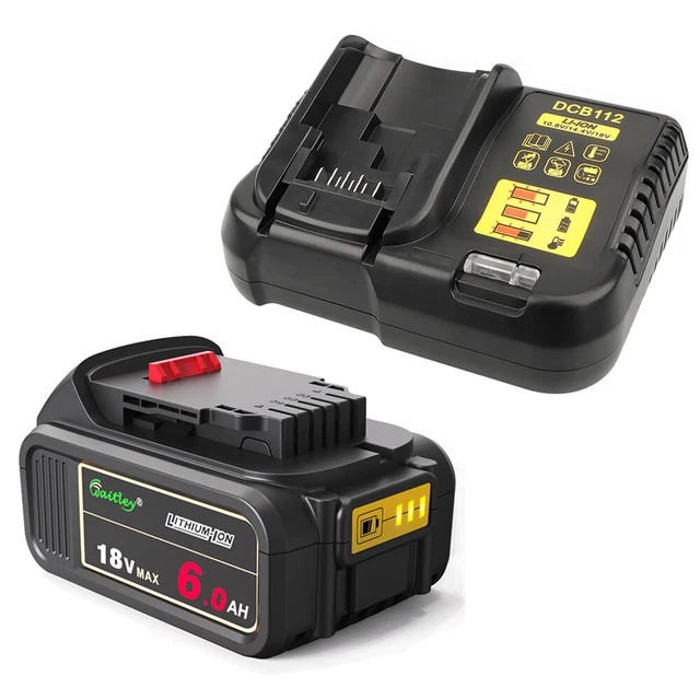 18V 6A LIION XR Battery Charger Set For Dewalt DCD200 DCB184 DCB182