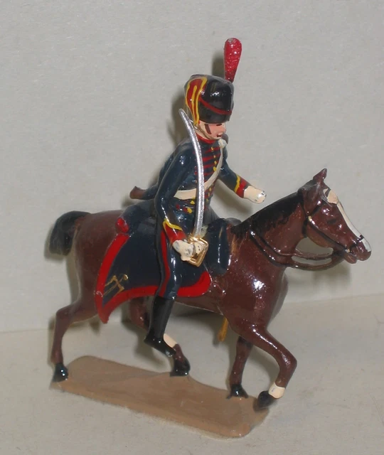 5 Cavaliers Garde Française - CBG Mignot - Plomb Peint - Échelle 1:32 (60mm) - Boîte Incluse