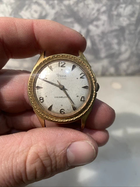 Montre Ancienne Thalès Incabloc Plaquée Or - état D'usage, Vintage - Occasion