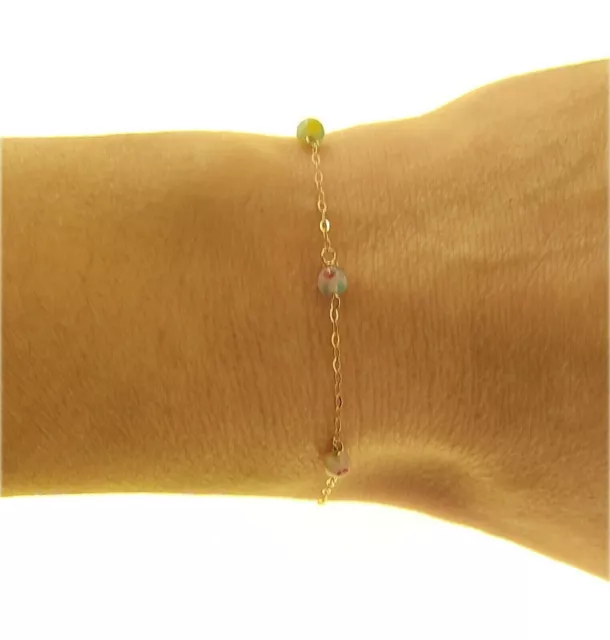 Bracciale Braccialetto Bimba Bambina 16,0 Cm Oro Giallo 18 Kt Carati Ct 750