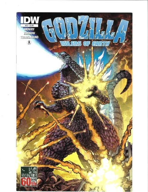 Godzilla Rulers Of Earth #13 June 2014 Idw Cov. By Jeff Zomow 10.0 Gem Mint 60Th