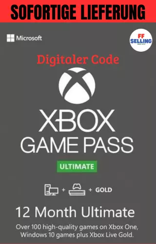 XBOX Game Pass Ultimate + XBOX LIVE GOLD– 12 Monate - Digitaler Code - Global
