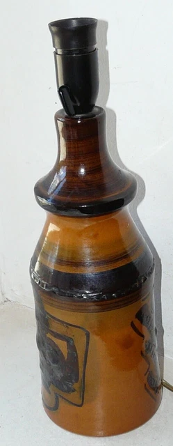 Pied De Lampe Scandinave Vers 1970 En Faience Signe H Et Denmark