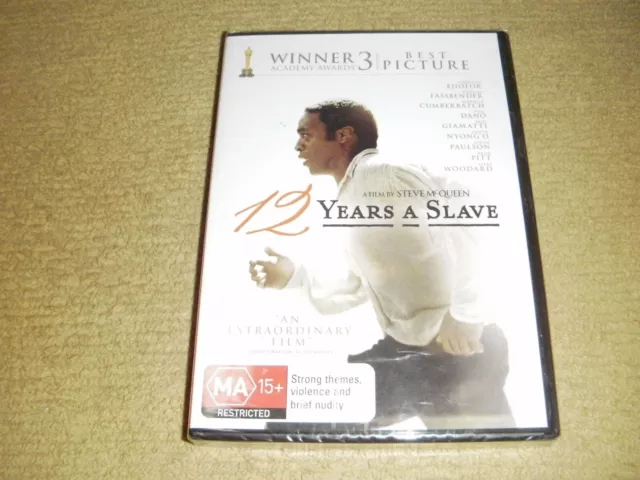 12 YEARS A SLAVE drama 2013 DVD NEW & SEALED biography true story history R4