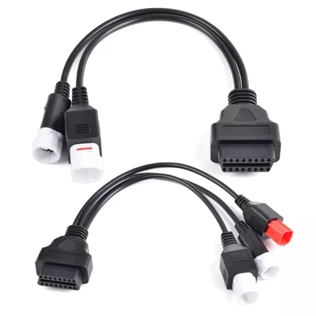 Suitable for Honda Motorcycle 6-pin for Yamaha 3/4-pin OBD Diagnosis Canbus  Connector Cable OBD2 3-in-1 Plug Cable Adapter