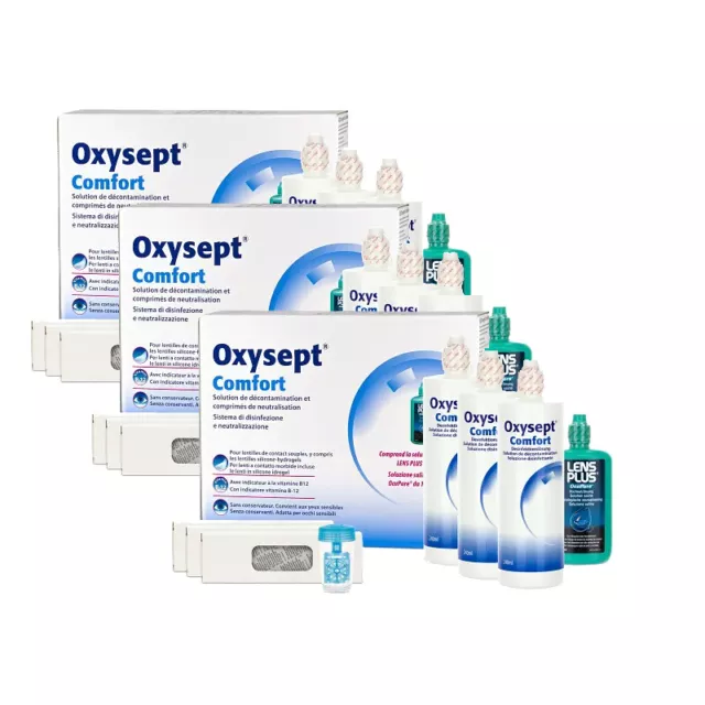 Oxysept Comfort Premium-Pack | 3x300ml | 6x300ml| 9x300ml plus Zusatz