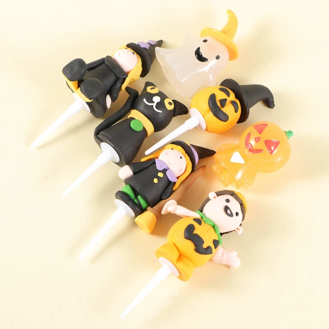7 Pcs Décor De Gâteau D'anniversaire Halloween Dessus Dessert D'halloween