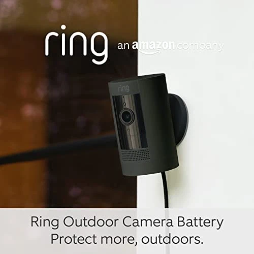 Cámara Anillo Exterior Plug-In Stick Up Cam | Cámara de Seguridad HD Exterior con 1080p