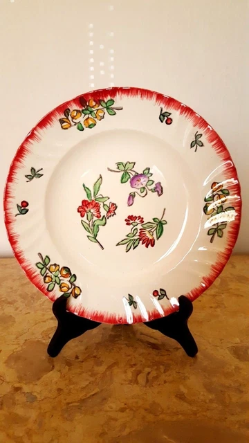 assiette en émaux de Longwy