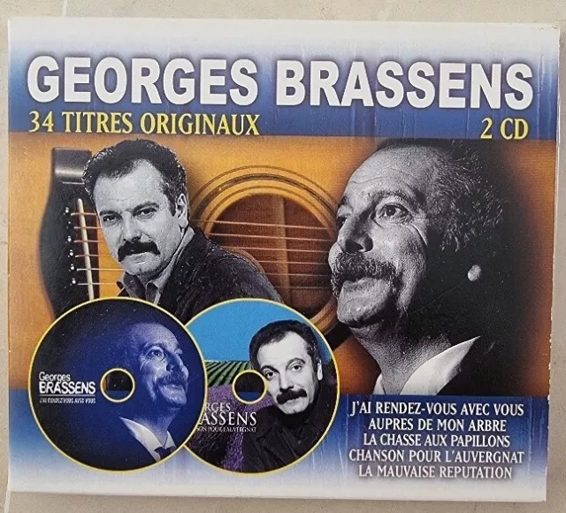 Georges BRASSENS double album CD 34 chansons différentes. Neuf sous blister