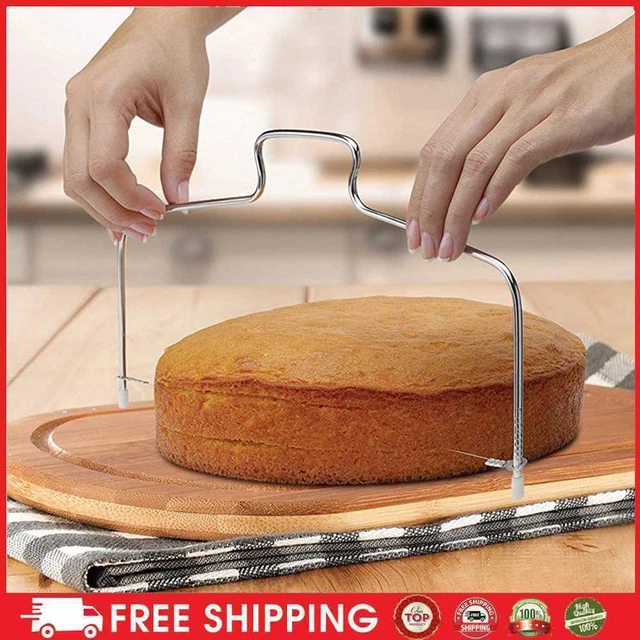 Affettatrice per torta doppia linea regolabile filo acciaio inox cassaforte per gadget da cucina