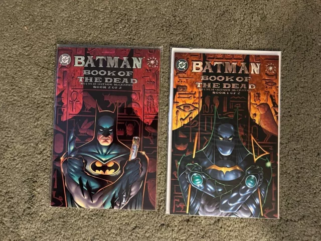 Batman Book of Dead 1&2 of 2 Full Complete Set Graphic Novels-tpb lot
