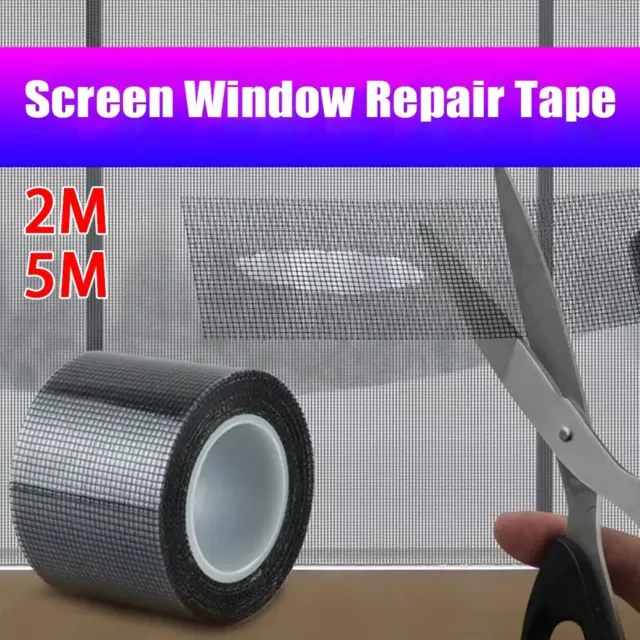 1Roll Self-adhesive Hole Patch Stickers Fly Mesh Net Repair Tapes