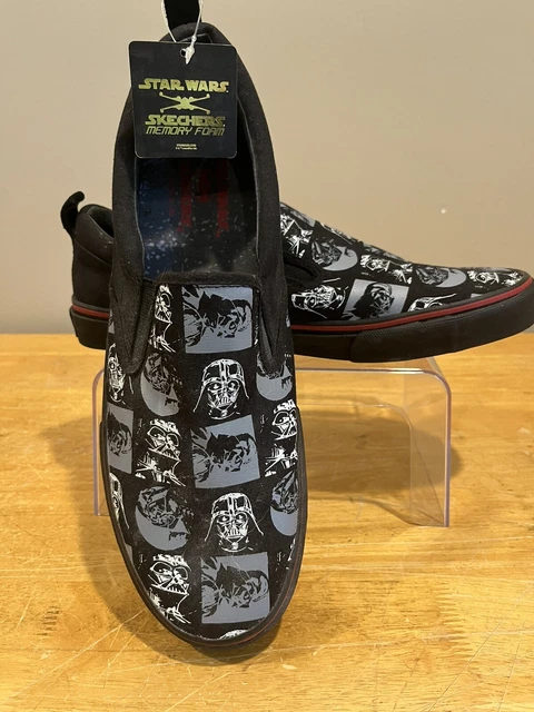 Skechers Star Wars Sith Lord Darth Vader Slip On Canvas Shoes Black/Gray Size 12 VANS x Star Wars  main image 3