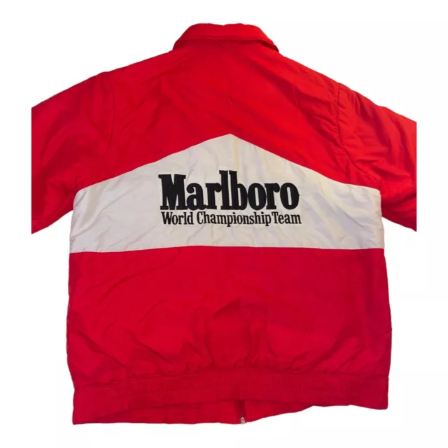 Giacca A Squadre Originale Marlboro Racing World Championship Anni '80 Grande Etichetta Rara