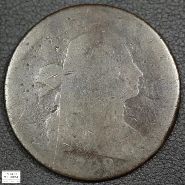 1798 Draped Bust Copper Large Cent 1C - Hairlines