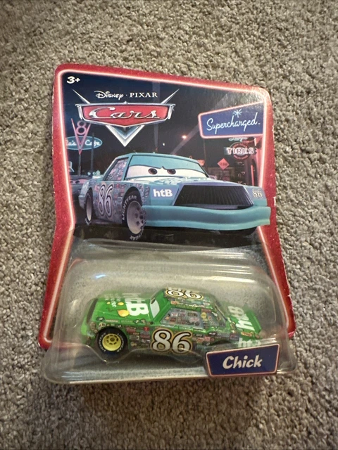DISNEY PIXAR CARS - CHICK HICKS HTB Supercharged 2007 - 1:55 Diecast ...