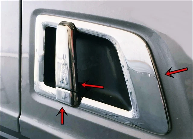 For Scania S / R Series 2017-Up Chrome Door Handle Cover 6 Pcs