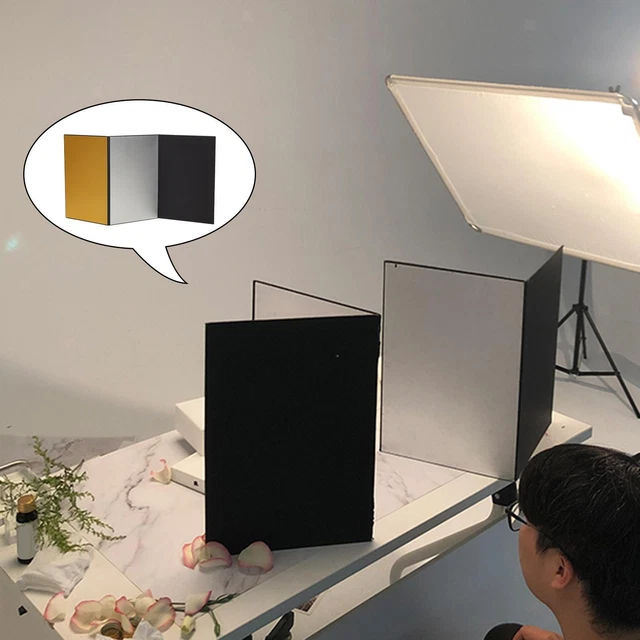 Photography Reflector Cardboard Foldable A3 Size Light Reflector Hands-Free