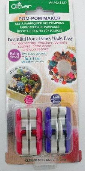 Clover Pom Pom Maker - Extra Small (20 & 25mm diameter)