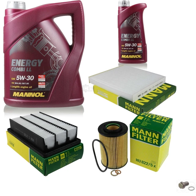 Mann-Filter Controllo Set 6 L mannol Energy Combi Ll 5W-30 per Hyundai Santa